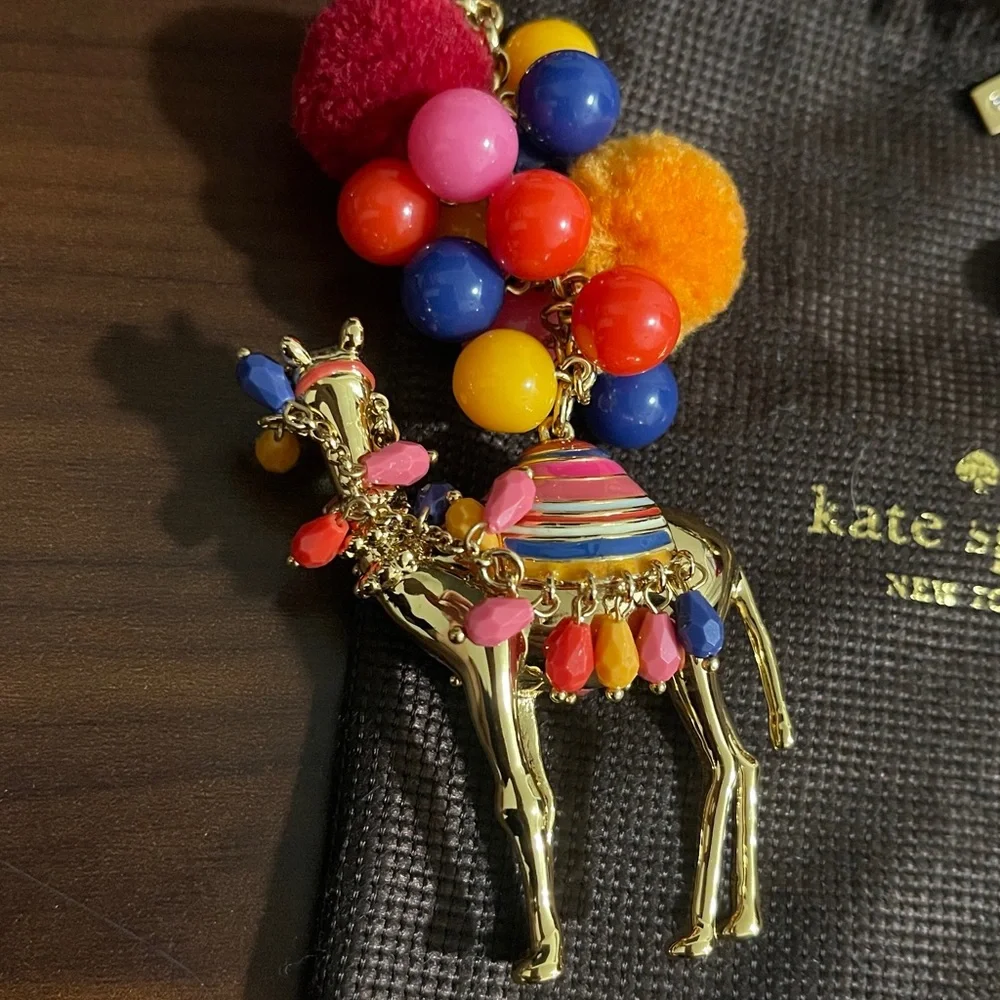 Kate Spade Spice Things Up Camel Pendant Necklace New - Picture 4 of 6